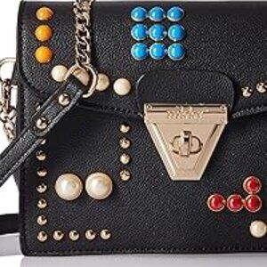 Nikky Studded Black Crossbody